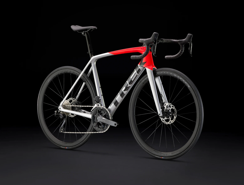 Trek Emonda SL 6 Pro Road Bike in Quicksilver/Radioactive Red-1